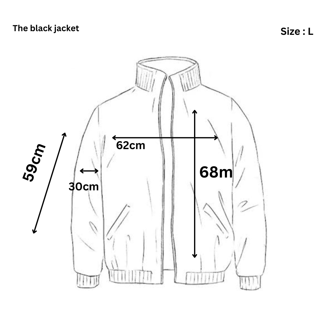 The black varcity jacket